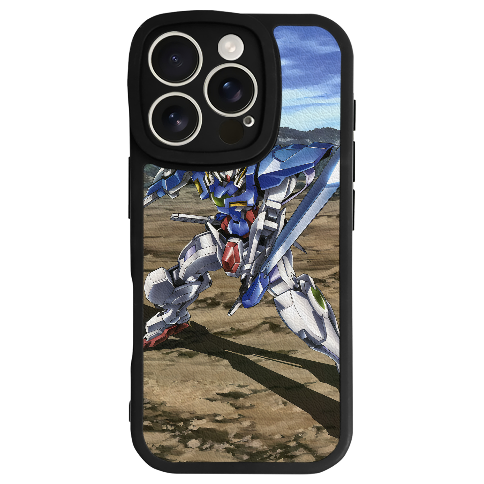 （画像用） 機動戦士ガンダム Mobile Suit Gundam 【iPhone 16シリーズ対応】シリコンスマホケース（レザー調） 材質：シリコン